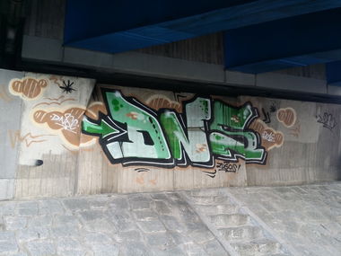 Graffiti Wall in Bayreuth  - Photo by dripslover - dns, dnsc, zugos (2016)