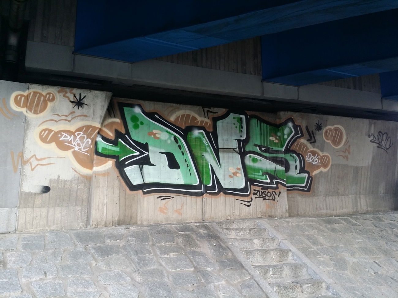 Graffiti Wall in Bayreuth  - Photo by dripslover - dns, dnsc, zugos (2016)