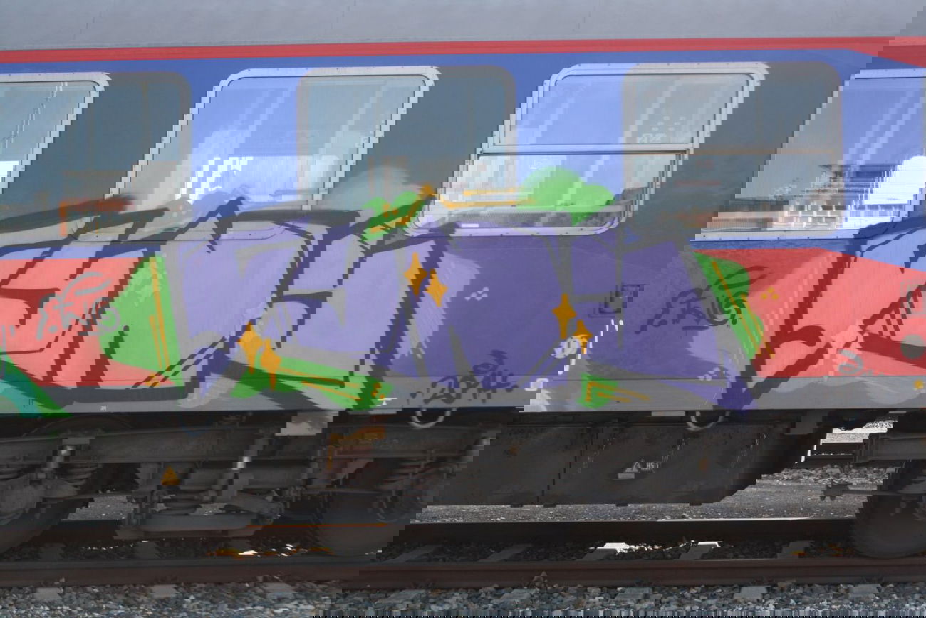 Graffiti Train in Nürnberg - Photo by dripslover - syny (2014)