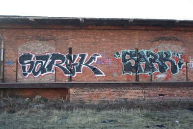 Graffiti Wall in Leipzig - Photo by dripslover - sarck, sark