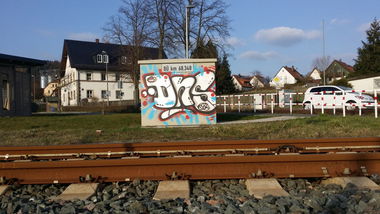 Graffiti Bombing in Bayreuth - Photo by dripslover - dns, asök (2015)