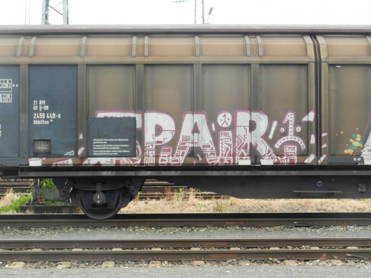 Graffiti Train in Frankfurt - Photo by dripslover - spair
