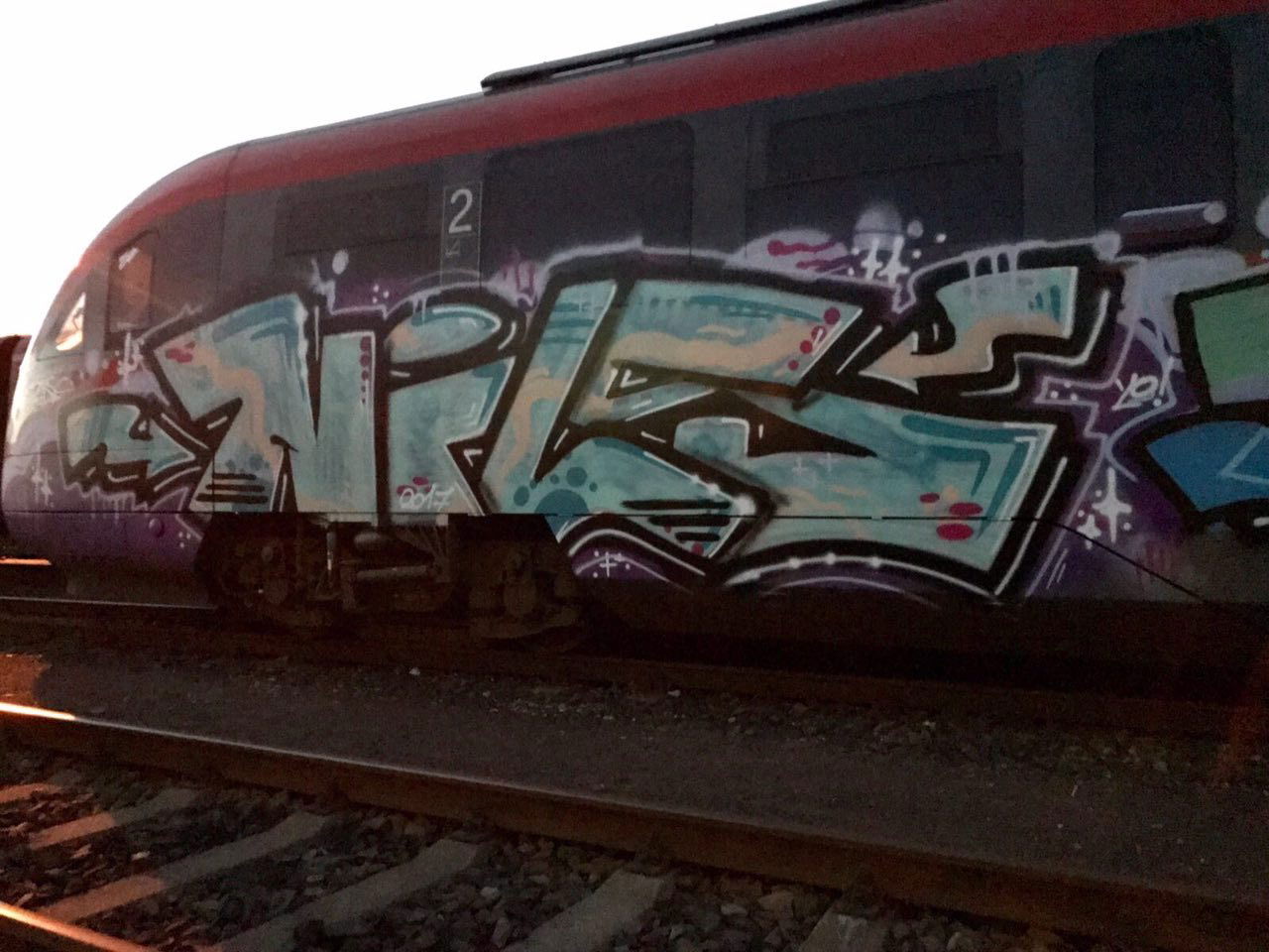Graffiti Train in Chemnitz  - Photo by dripslover - nils, dnsc, dns (2017)