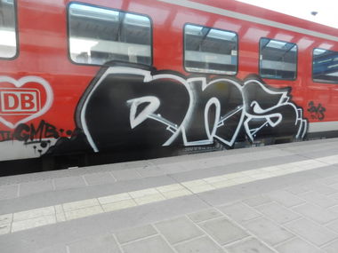 Graffiti Train in Bayreuth - Photo by dripslover - dns, gmb (2013)