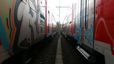 Graffiti Train in Fulda - Photo by dripslover