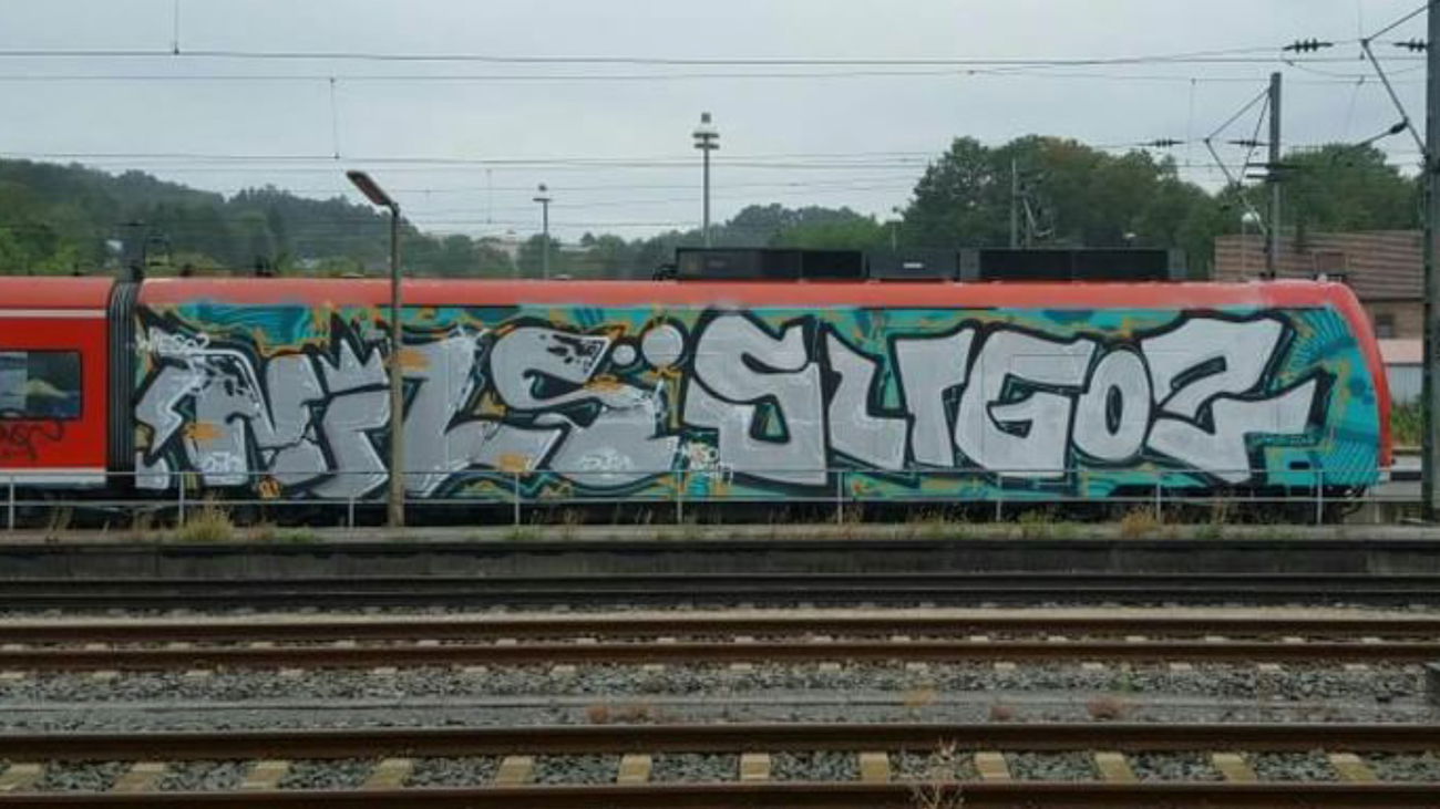 Graffiti Wall in Heidelberg - Photo by dripslover - dns, dnsc, nils (2016)