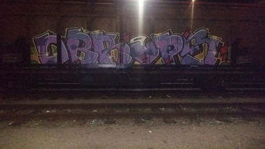 Graffiti Train in Bamberg - Photo by dripslover - obs, ps
