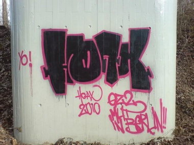 Graffiti Bombing in Bayreuth - Photo by dripslover - hoax, milf (2010)
