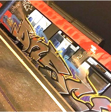 Graffiti Train in Nürnberg  - Photo by dripslover - nils, dns, dnsc (2016)