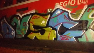 Graffiti Train in Fulda - Photo by dripslover - dnsc, dns, lns (2016)