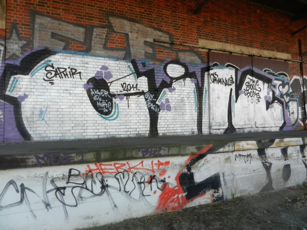 Graffiti Bombing in Berlin - Photo by dripslover - saphir, cin