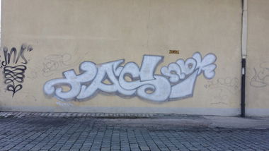 Graffiti Wall in Bayreuth - Photo by dripslover - tas, ndk (1997)