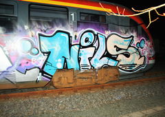 Graffiti Train in Chemnitz  - Photo by dripslover - nils, ONIL, dns (2017)