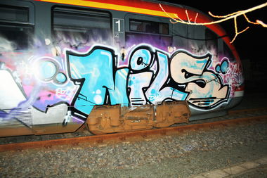 Graffiti Train in Chemnitz  - Photo by dripslover - nils, ONIL, dns (2017)