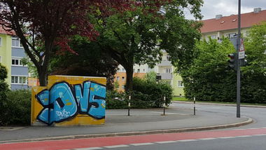Graffiti Wall in Bayreuth - Photo by dripslover - Dnsc, DNS (2017)
