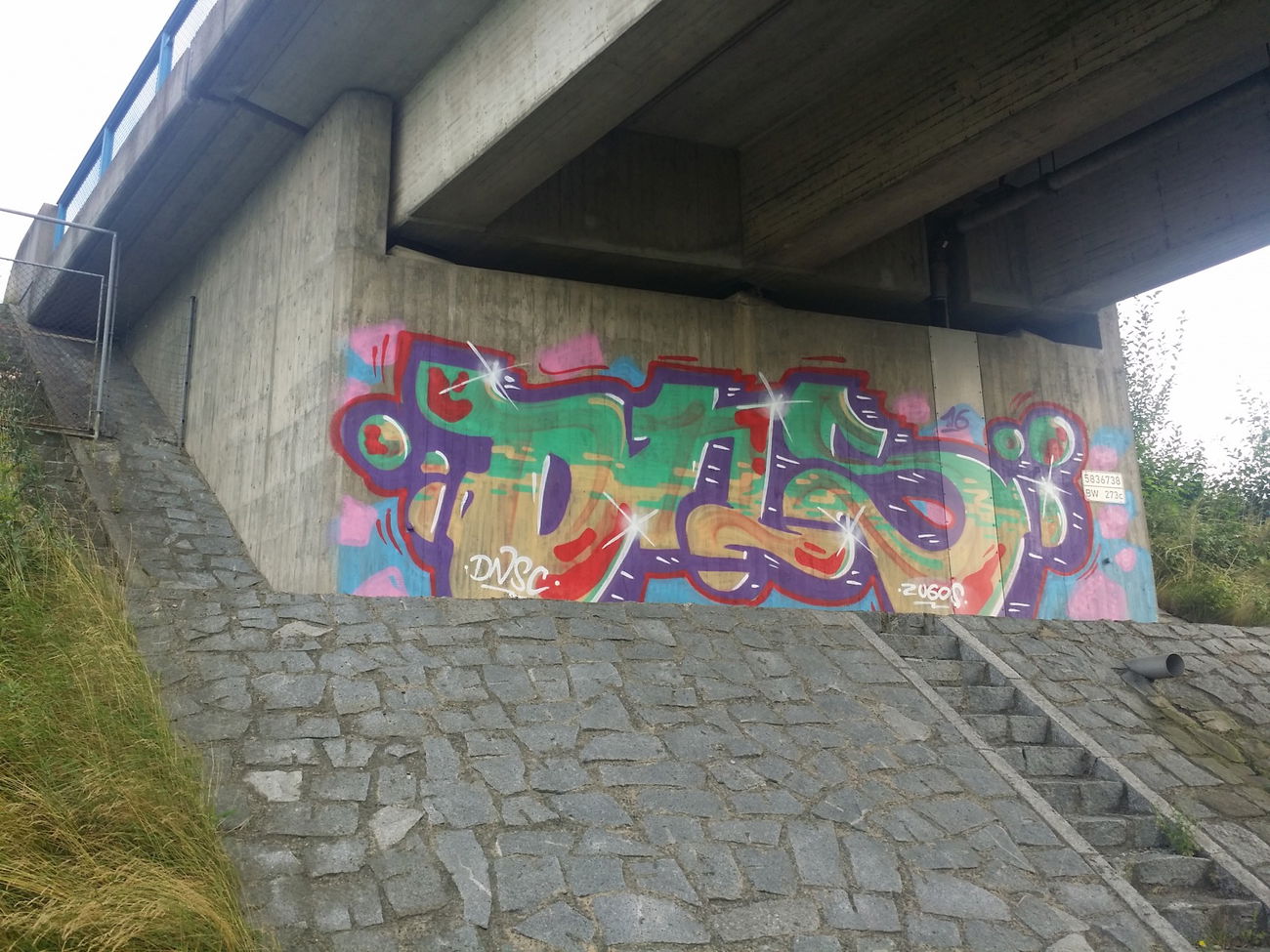 Graffiti Wall in Münchberg - Photo by dripslover - dns, dnsc, zugos (2016)