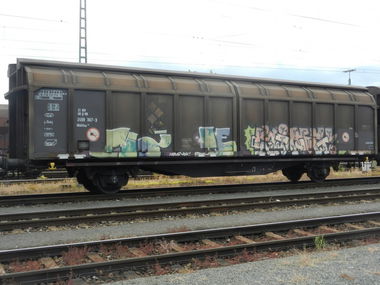 Graffiti Train in Frankfurt - Photo by dripslover