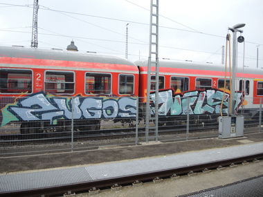 Graffiti Train in MANNHEIM - Photo by dripslover - zugos, onf, dnsc (2016)