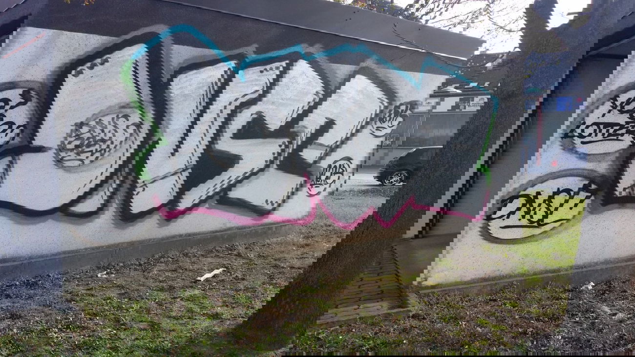 Graffiti Bombing in Bayreuth - Photo by dripslover - dns, lotter, acab (2015)