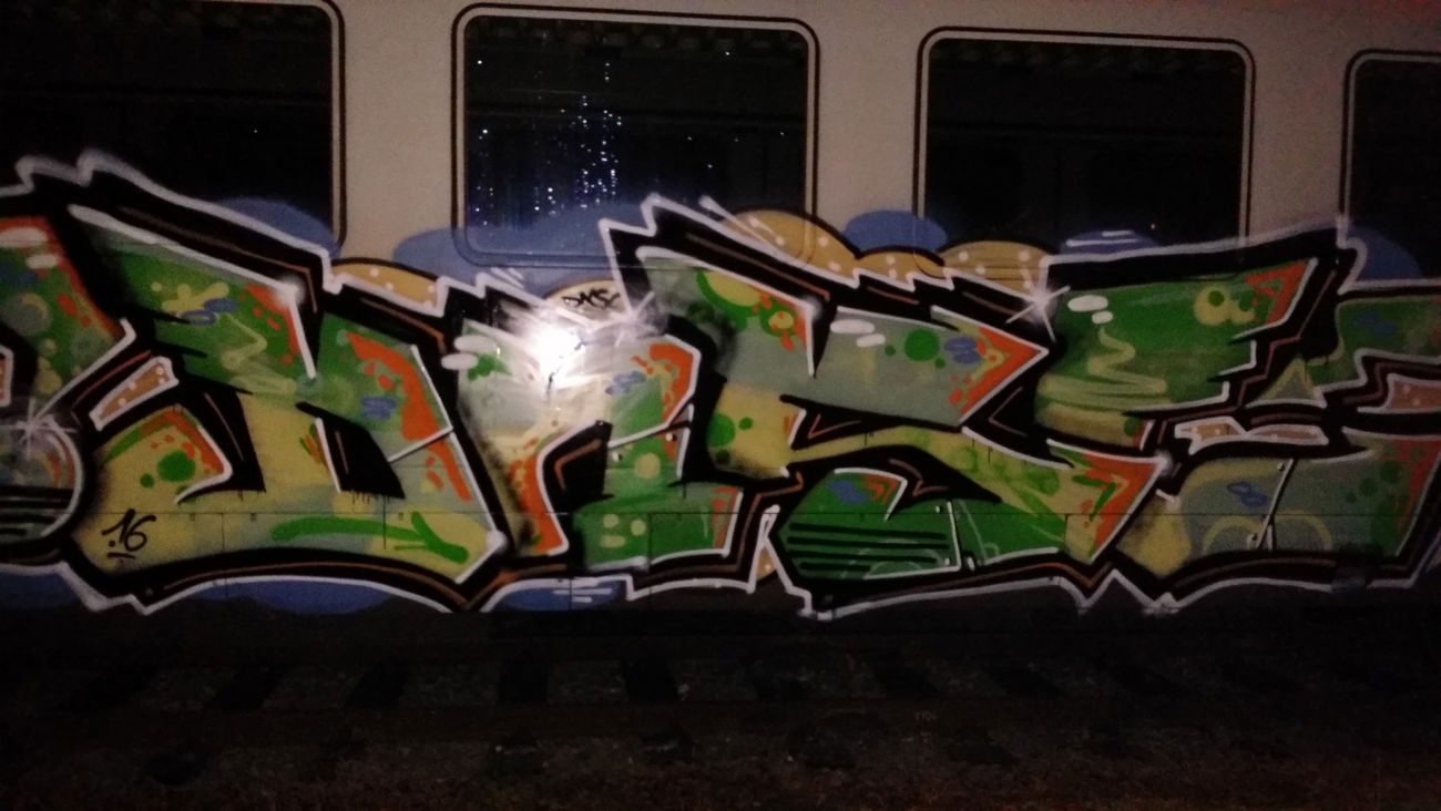 Graffiti Train in Stuttgart  - Photo by dripslover - DNS, dnsc, Nils (2016)