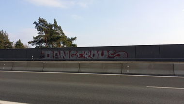 Graffiti Bombing in Bayreuth - Photo by dripslover - dns, gmb, asök (2015)