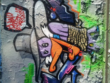Graffiti Wall in Bayreuth - Photo by dripslover (2014)