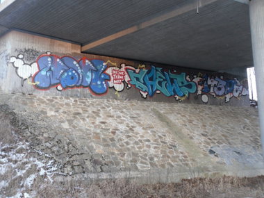 Graffiti Wall in Bayreuth - Photo by dripslover - wohl, chews, itsme