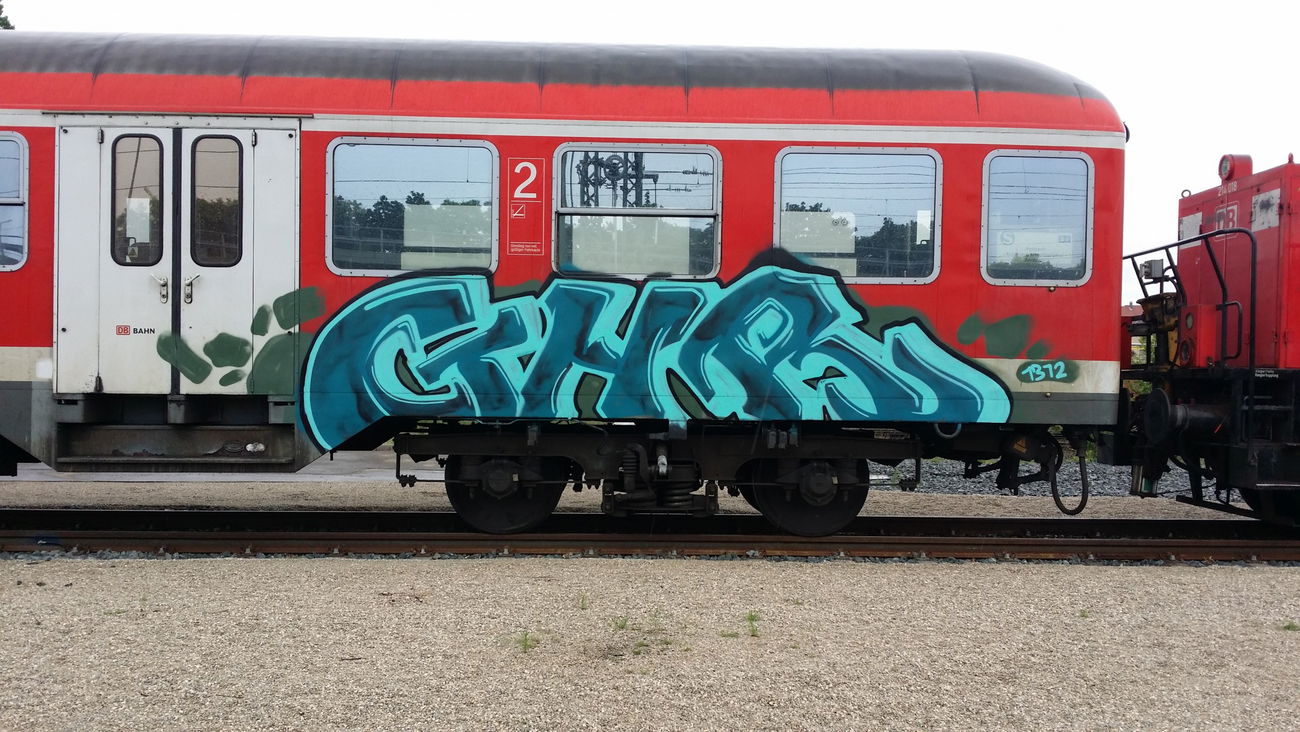 Graffiti Train in Nürnberg - Photo by dripslover - Ghr, 1312 (2015)