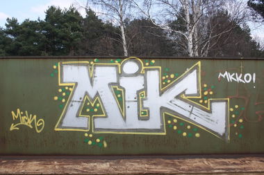 Graffiti Bombing in Nürnberg - Photo by dripslover - mk, ko, mik (20xx)