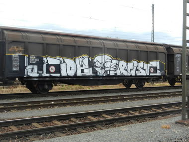 Graffiti Train in Frankfurt - Photo by dripslover