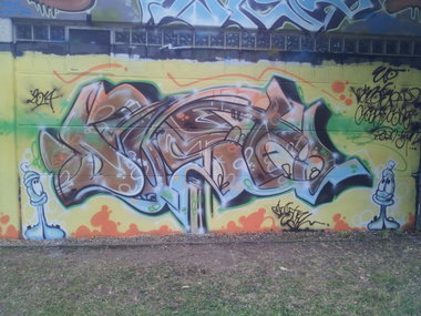 Graffiti Wall in Bayreuth - Photo by dripslover (2014)
