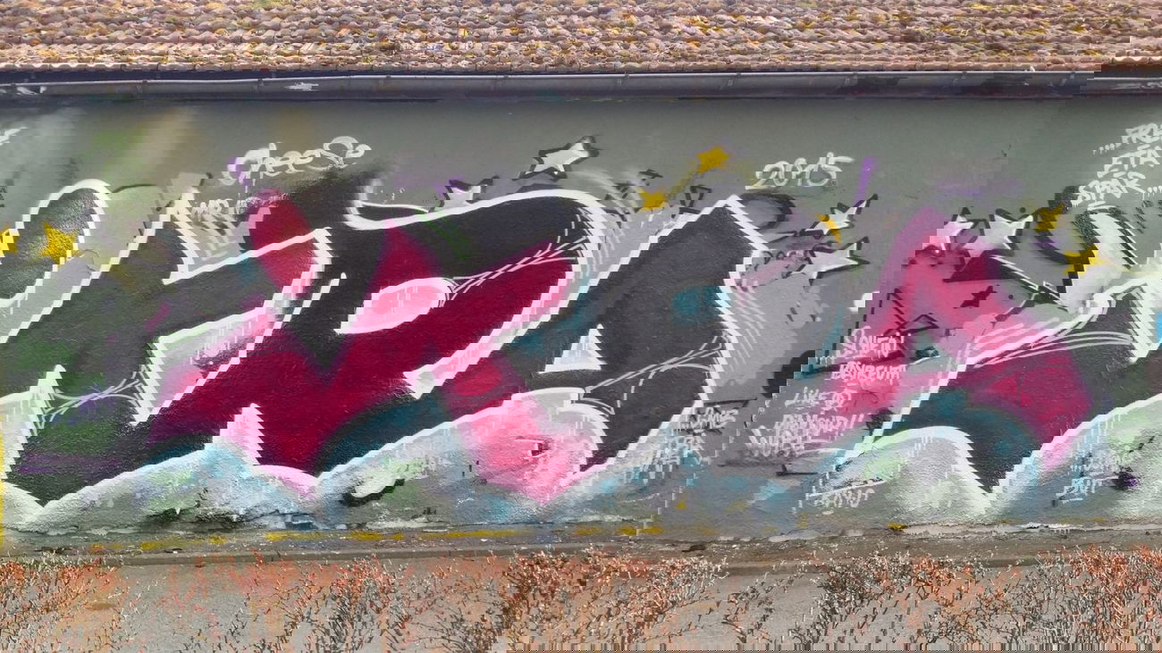 Graffiti Wall in Bayreuth - Photo by dripslover - ikra, gmb, spider (2015)