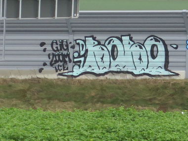 Graffiti Bombing - Photo by drkool - dj, bobo