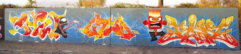 Graffiti Wall - Photo by drwesh - Shew, Prsnr, Utwo