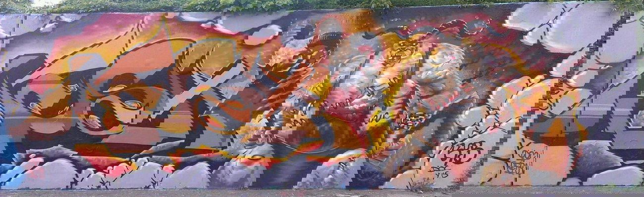 Graffiti Wall in Heidelberg - Photo by drwesh - WESH, ROB, D.O.C