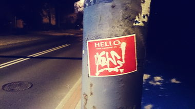 Graffiti Street Art in Olsztyn - Photo by dsmcrew - sticker, art (2014)