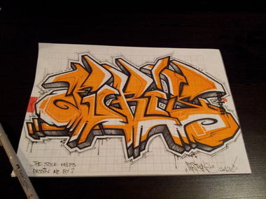 Graffiti Sketch in Sroda Slaska - Photo by dubtroe - furis, rufis, hmbs (2012)