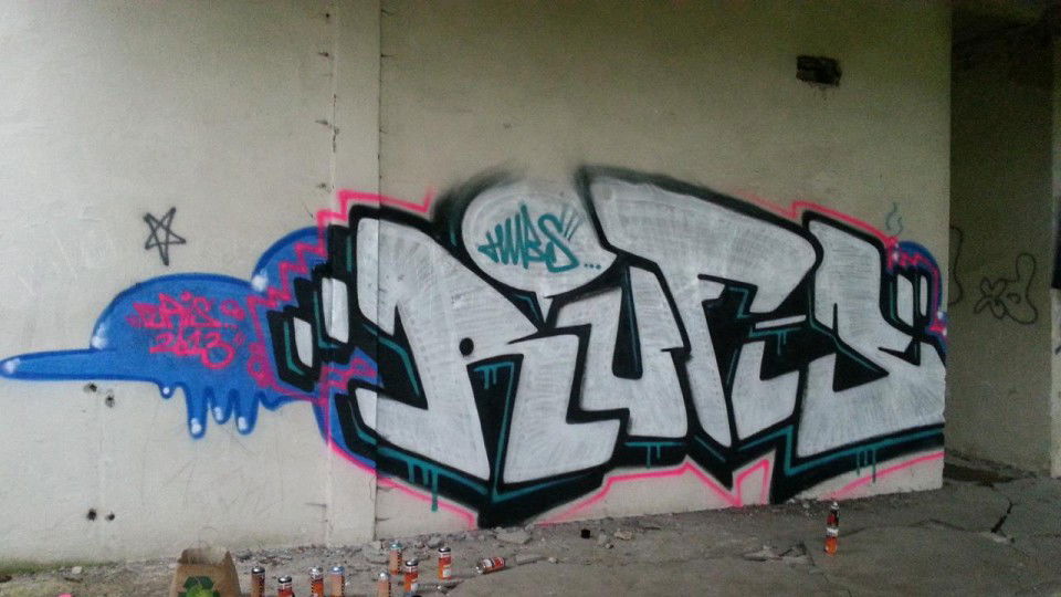 Graffiti Wall in Poland - Photo by dubtroe - furis, rufis, hmbs (2013)