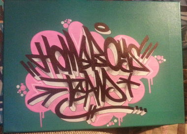 Graffiti Sketch in Sroda Slaska - Photo by dubtroe - hmbs, homeboys, canvas (2013)