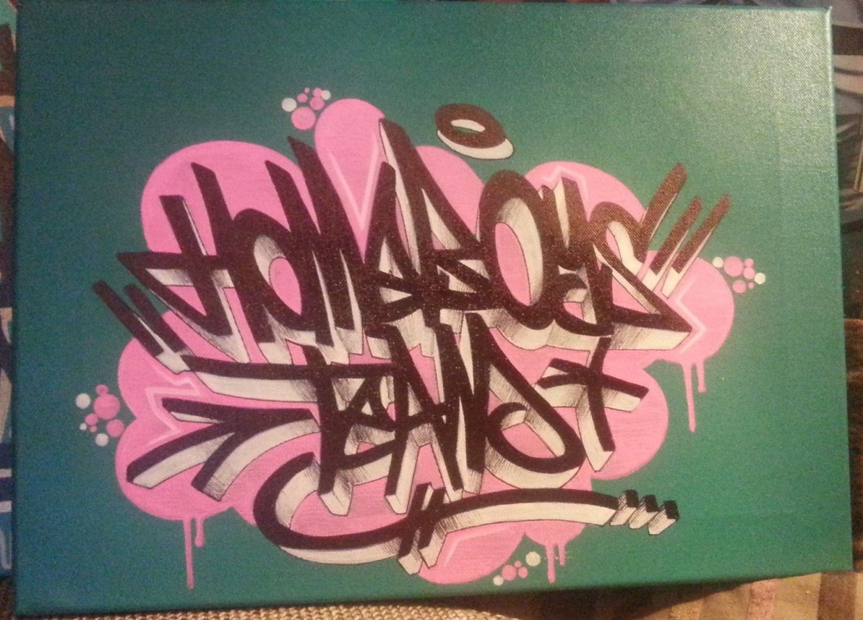 Graffiti Sketch in Sroda Slaska - Photo by dubtroe - hmbs, homeboys, canvas (2013)