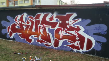 Graffiti Wall in Sroda Slaska - Photo by dubtroe - furis, rufis, hmbs (2014)