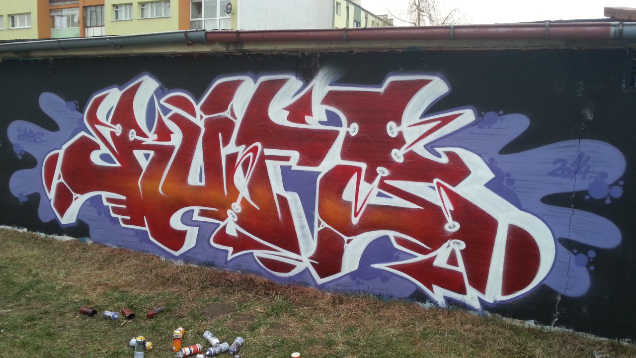 Graffiti Wall in Sroda Slaska - Photo by dubtroe - furis, rufis, hmbs (2014)