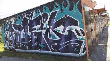 Graffiti Wall in Sroda Slaska - Photo by dubtroe - rufis, furis, hmbs (2014)