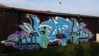 Graffiti Wall in Sroda Slaska - Photo by dubtroe - furis, rufes, hmbs (2014)