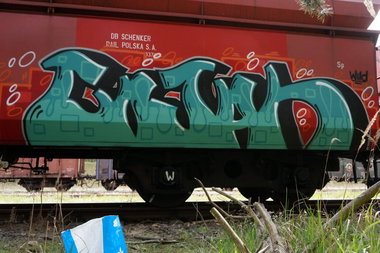 Graffiti Train - Photo by dzik - Gojah, Wild, Crew