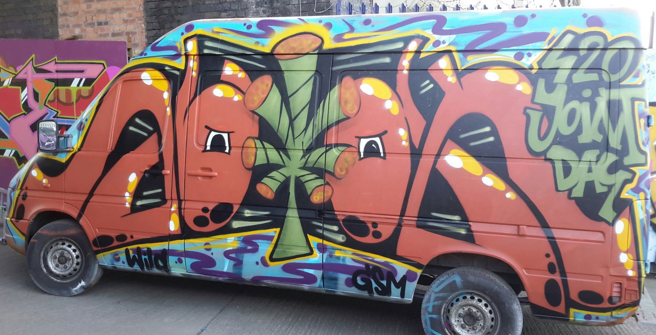 Graffiti Street Art - Photo by dzik - Hajok, Wild, Gsm