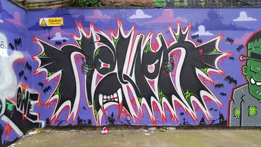 Graffiti Wall - Photo by dzik - Halloween, Hajok, Wild