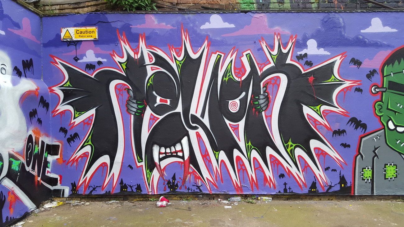 Graffiti Wall - Photo by dzik - Halloween, Hajok, Wild