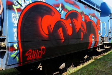 Graffiti Train - Photo by dzik - Gojah, Wild, Crew