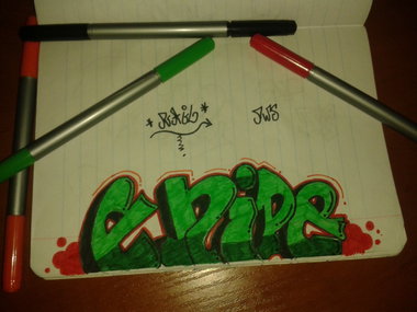 Graffiti Sketch - Photo by eNiPe - eNipE, Nip (2014)